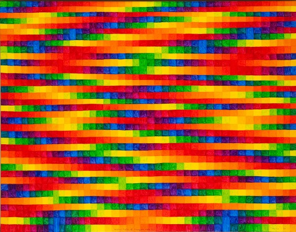 Ay-O : Rainbow Field of Finnegann's  Wake #7