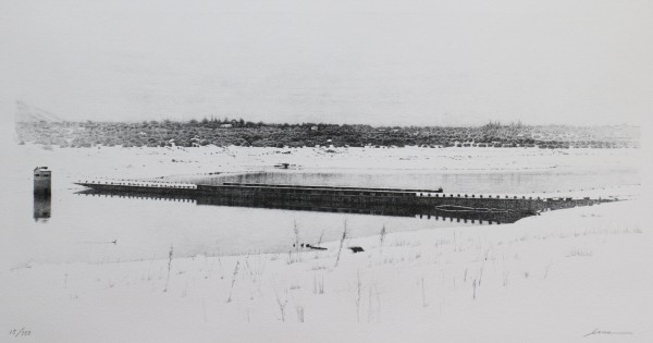 Tsuyoshi Isoe : Valmayor Lake in the Snow